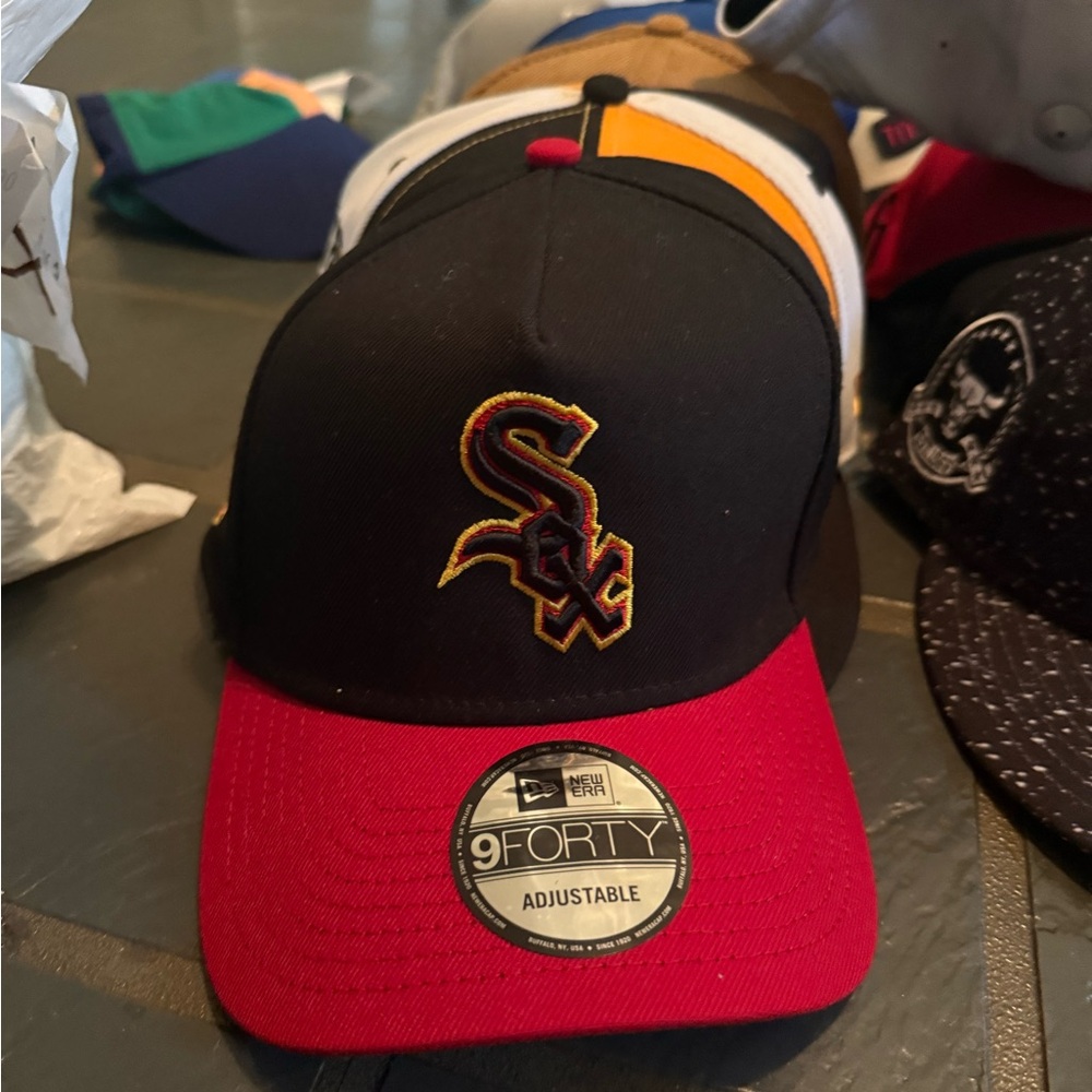 New Era Black and Red 9FORTY Cap